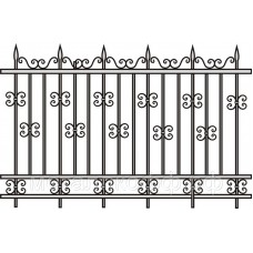 Кованый забор 021